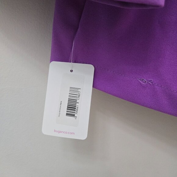 💜 Buganco Purple Two-Piece Set – Bow Accent Jacket & Trousers (NWT) - Picture 8 of 13